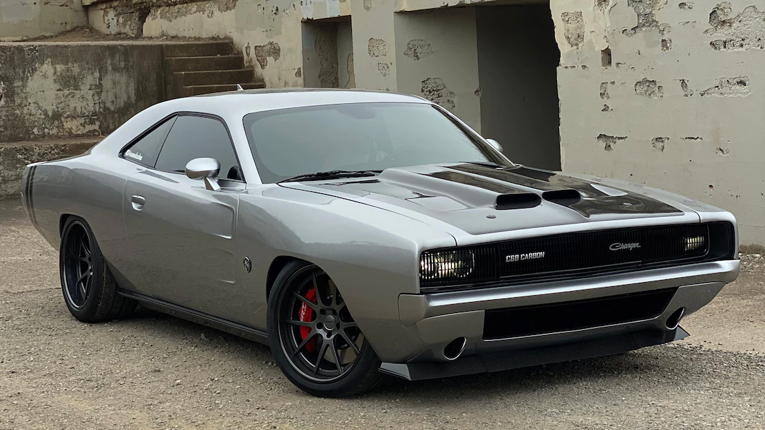 This ’68 Charger is a ’22 Challenger Hellcat with a Full Carbon Fiber Custom Body