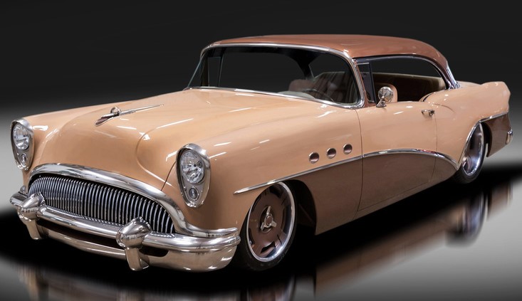 A 1954 Buick Special Custom Coupe with 530 hp Supercharged V8 AMG Engine