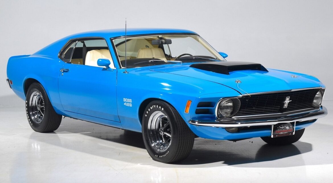 This Grabber Blue 1970 Ford Mustang Boss 429 is Listed for $700k