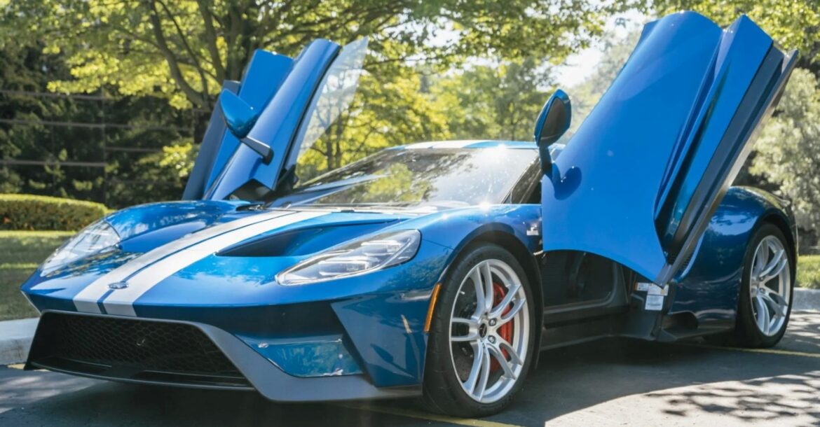 This Lightning Blue 2018 Ford GT was Sold for $908k