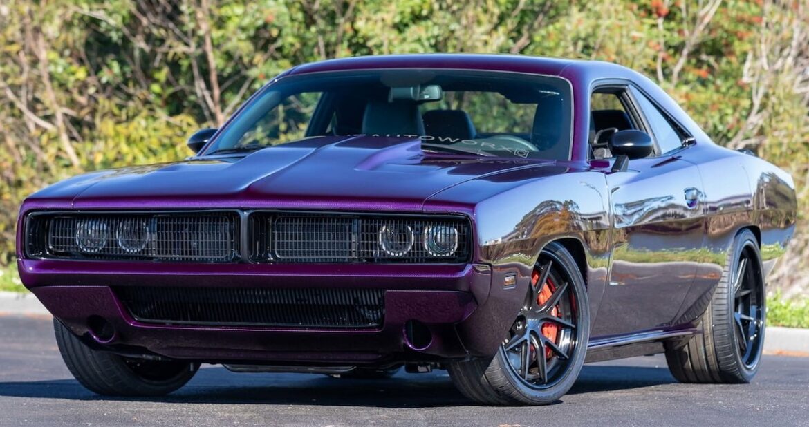 This 1969 Charger is a 2019 Challenger Hellcat Under Carbon Cover