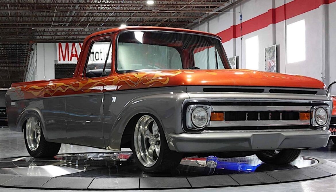 A Flaming Hot 1961 Custom Ford F-100 with 351ci V8