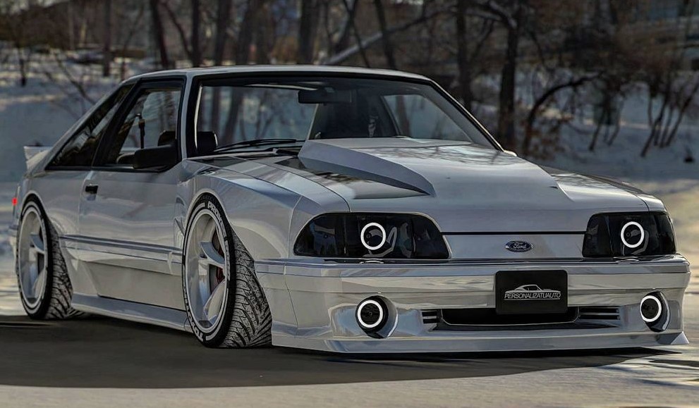This is ‘Snow Wide’… Your Low Riding Wide Fox Body Mustang